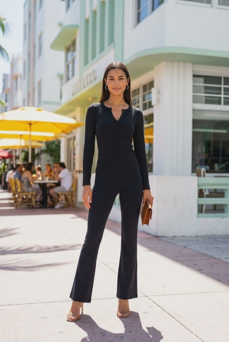 Aya Long Sleeve Henley
